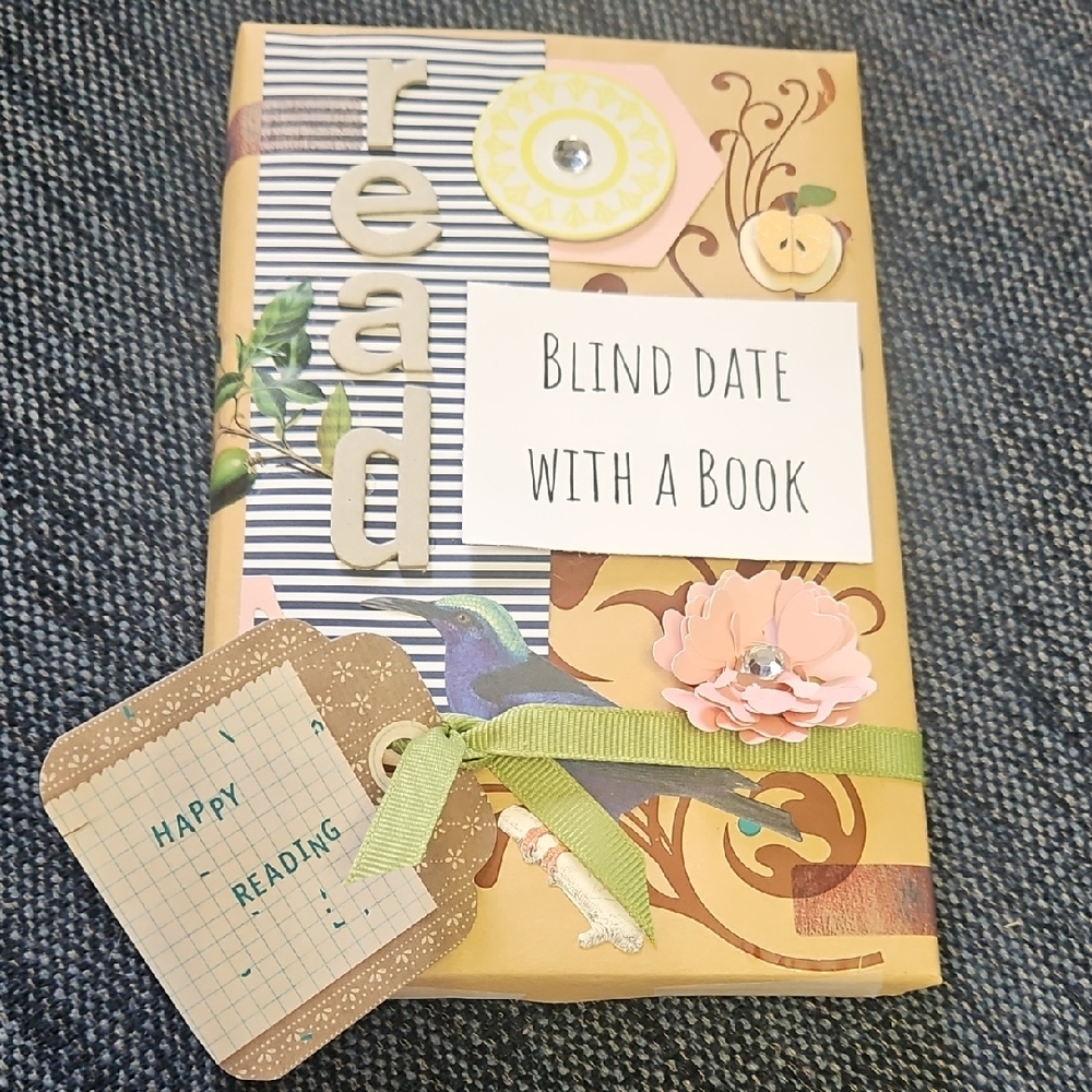 Decorative Book Gift with Green Ribbon